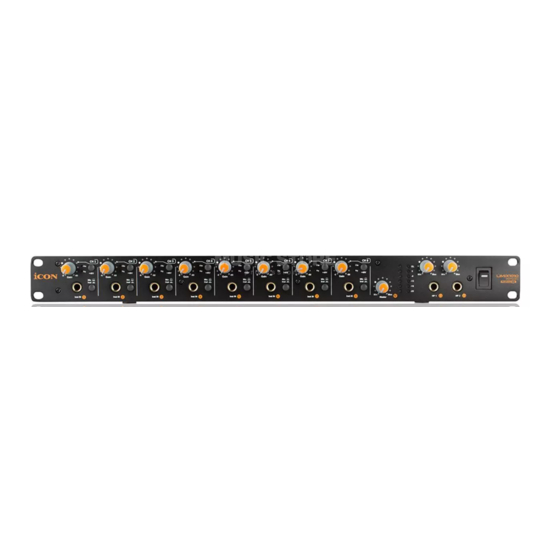 ICON UMIX1010 RACK Manuel De L'utilisateur