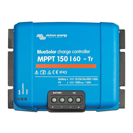 Victron energy BlueSolar MPPT 150/60 Manuel