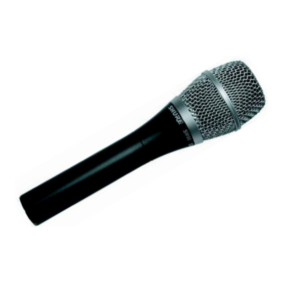 Shure SM86 Mode D'emploi