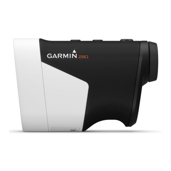 Garmin APPROACH Z80 Manuel D'utilisation