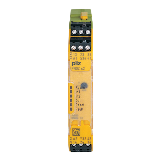Pilz PNOZ s2 Données Techniques