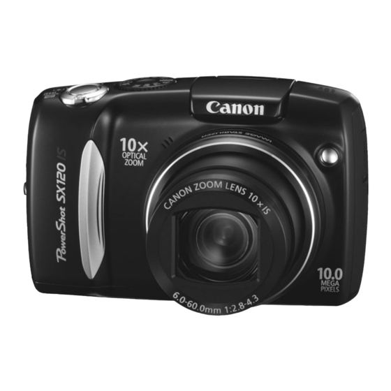 Canon PowerShot SX120 IS Guide D'utilisation