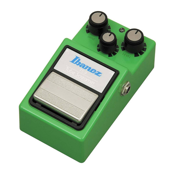 Ibanez TS9 Tube Screamer Mode D'emploi