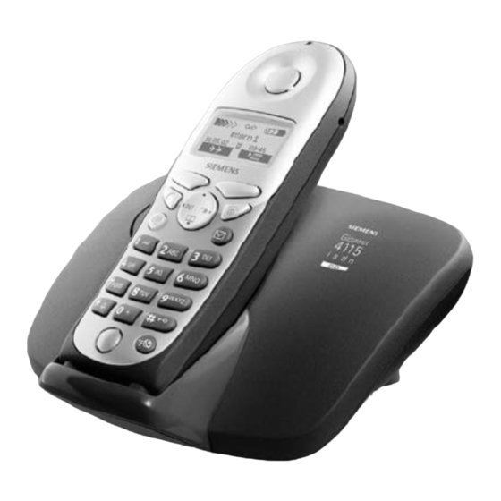 Siemens Gigaset Comfort isdn 4115 Mode D'emploi