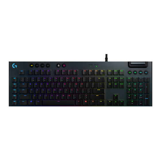 Logitech G G815 Mode D'emploi