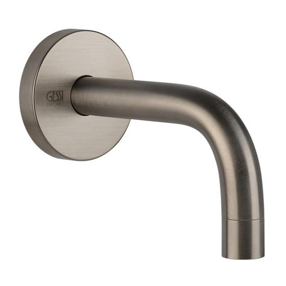 Gessi 44285 Manuel D'installation