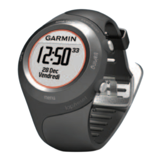 Garmin FORERUNNER 410 Manuel D'utilisation