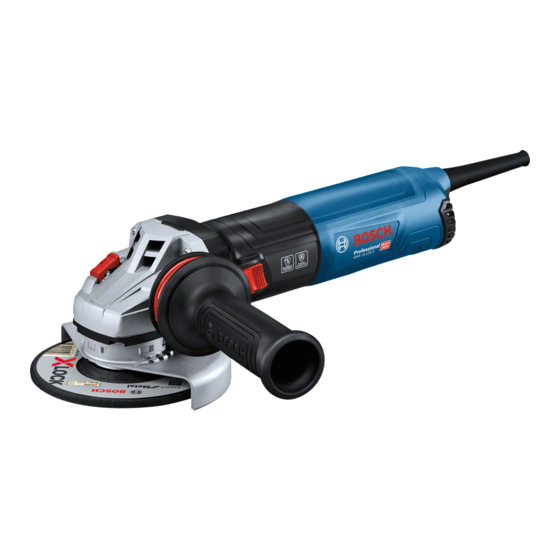 Bosch GWS 14-125 Professional Manuels