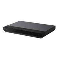 Sony UBP-UX70 Mode D'emploi
