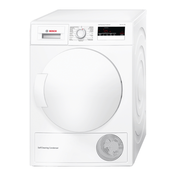 Bosch WTM85201FG Notice D'utilisation Et D'installation