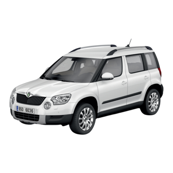 Skoda Yeti Notice D'utilisation