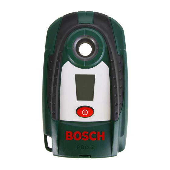 Bosch WEU PDO 6 Notice Originale