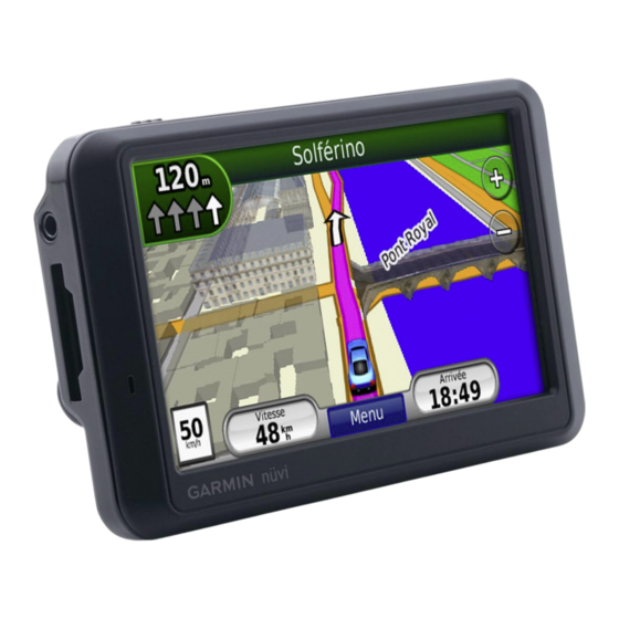 Garmin nuvi 765 Manuel De Demarrage Rapide