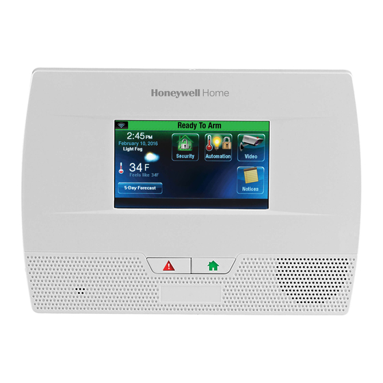 Honeywell LYNX Touch L5210 Manuels