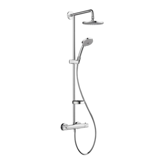 Hansgrohe Raindancen S 180 Showerpipe 27260000 Mode D'emploi / Instructions De Montage