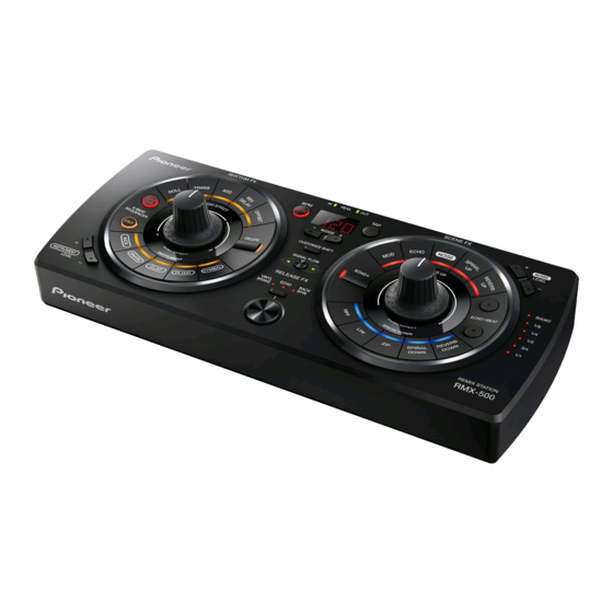 Pioneer RMX-500 Mode D'emploi