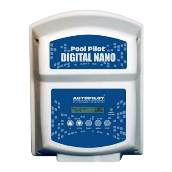 Aquacal Autopilot Pool Pilot Digital Nano Manuel Utilisateur