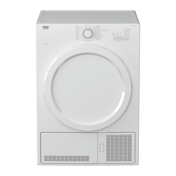 Beko DDB 7101 PA0W Manuel De L'utilisateur