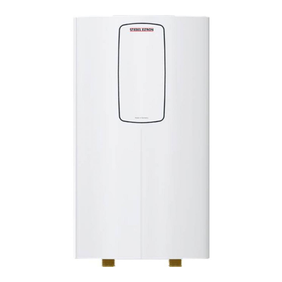 Stiebel Eltron DHC 3-1 Classic Utilisation Et Installation