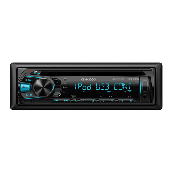 Kenwood KDC-361U Mode D'emploi
