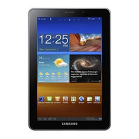 Samsung Galaxy Tab 7.7 Mode D'emploi