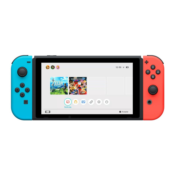 Nintendo Switch Mode D'emploi