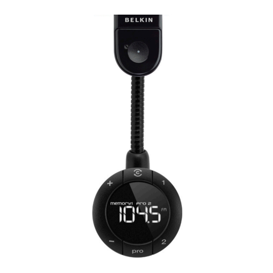 Belkin TuneBase FM Mode D'emploi