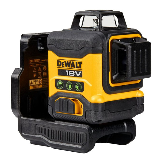 DeWalt DCLE34031 Guide D'utilisation
