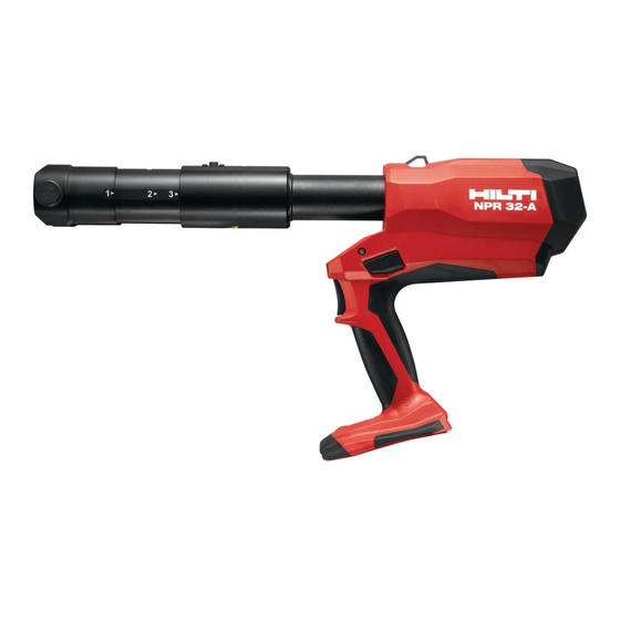 Hilti NPR 032 PE-A22 Mode D'emploi