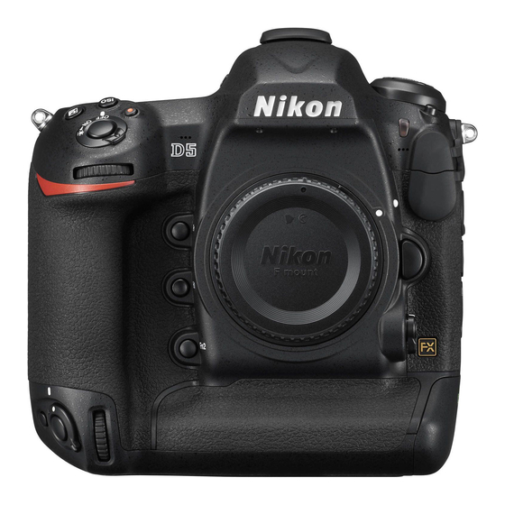 Nikon D5 Manuel D'utilisation