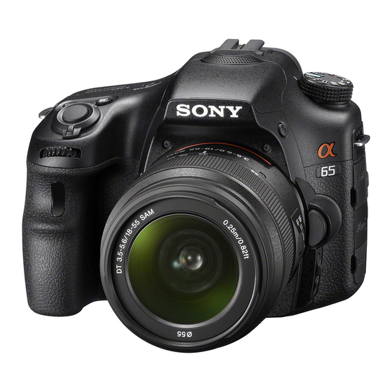 Sony a65 Guide Pratique