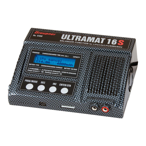 GRAUPNER ULTRAMAT 16 S Instructions D'utilisation