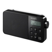 Sony XDR-S40DBP Mode D'emploi