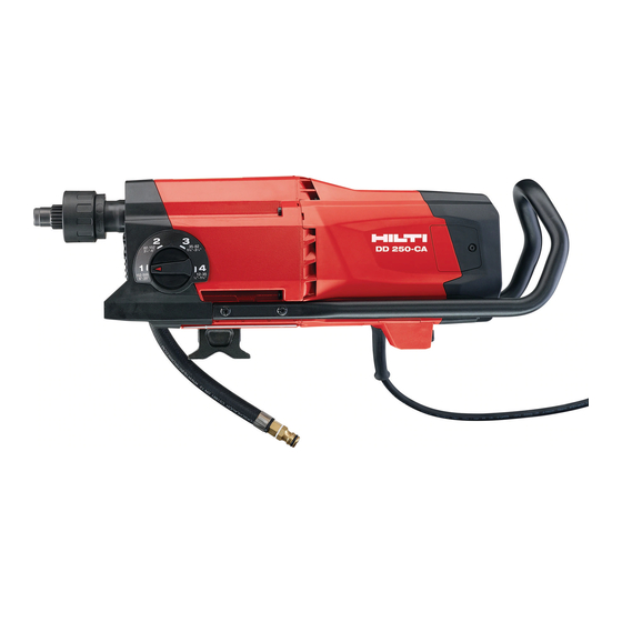 Hilti DD 250-CA Mode D'emploi Original