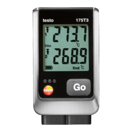 TESTO 175 Mode D'emploi