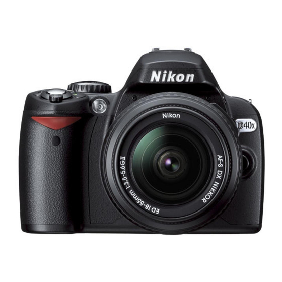 Nikon D40x Mode D'emploi