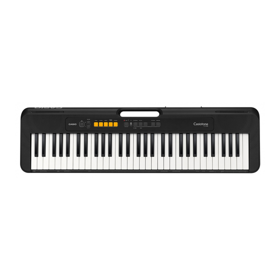 Casio Casiotone CT-S100 Guide De Démarrage Rapide