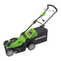 GreenWorks 2507502CT Guide D'utilisation