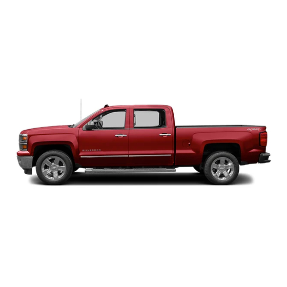 Chevrolet Silverado 2014 Guide Du Propriétaire