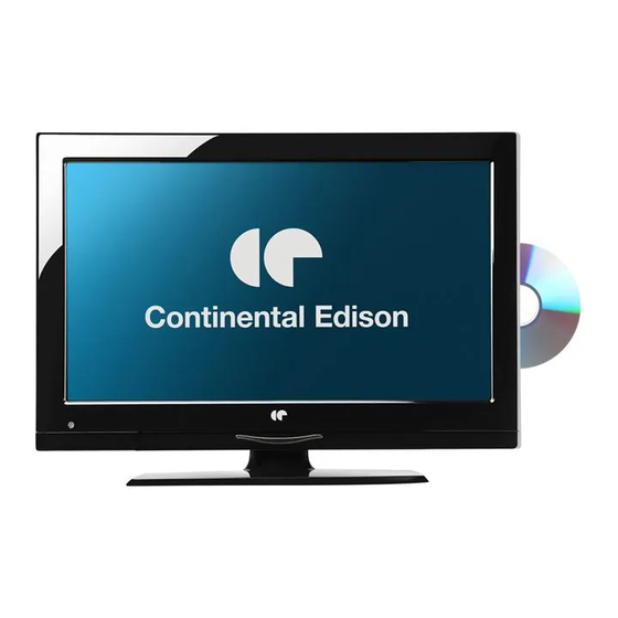 CONTINENTAL EDISON CE TV LCD 22FHDV3 Manuels