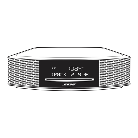 Bose Wave IV Notice D'utilisation