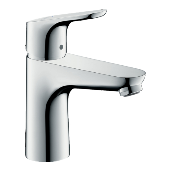 Hansgrohe Focus 100 31657000 Mode D'emploi