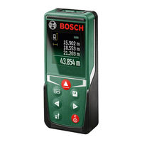 Bosch UniversalDistance 50 Notice Originale