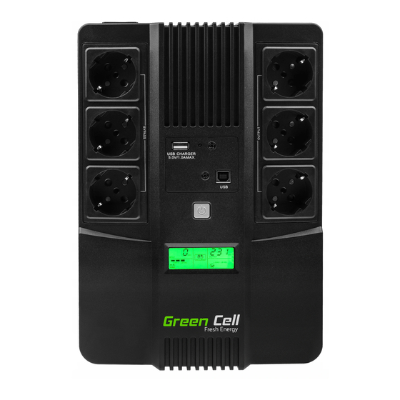 Green Cell AiO 600VA Mode D'emploi