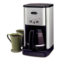 Cuisinart Brew Central DCC-1200C Série Mode D'emploi