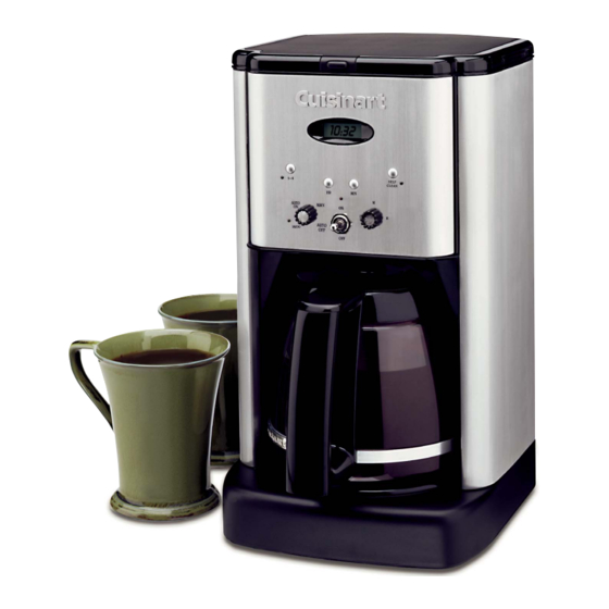 Cuisinart Brew Central DCC-1200C Série Manuels