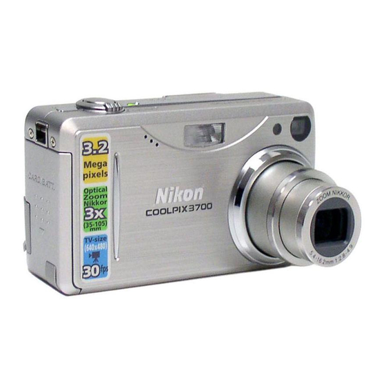 Nikon COOLPIX 3700 Mode D'emploi