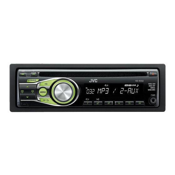 JVC KD-R332 Manuel D'installation