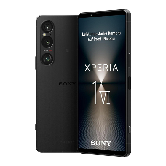 Sony Xperia 1 VI XQ-EC54 Guide D'aide