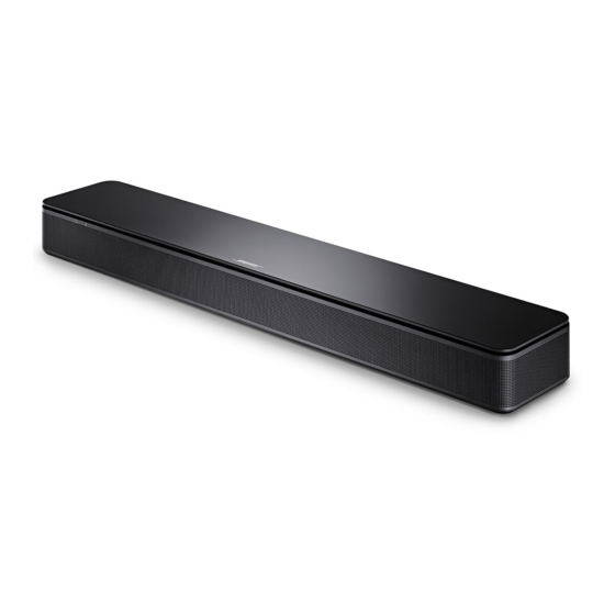 Bose TV SPEAKER Mode D'emploi